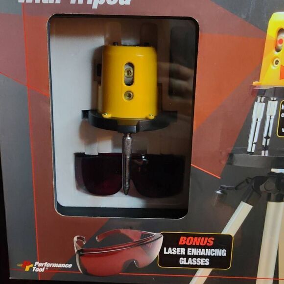 Performance Tool Professional Cross Beam Laser Level With Tripod - Picture 8 of 14